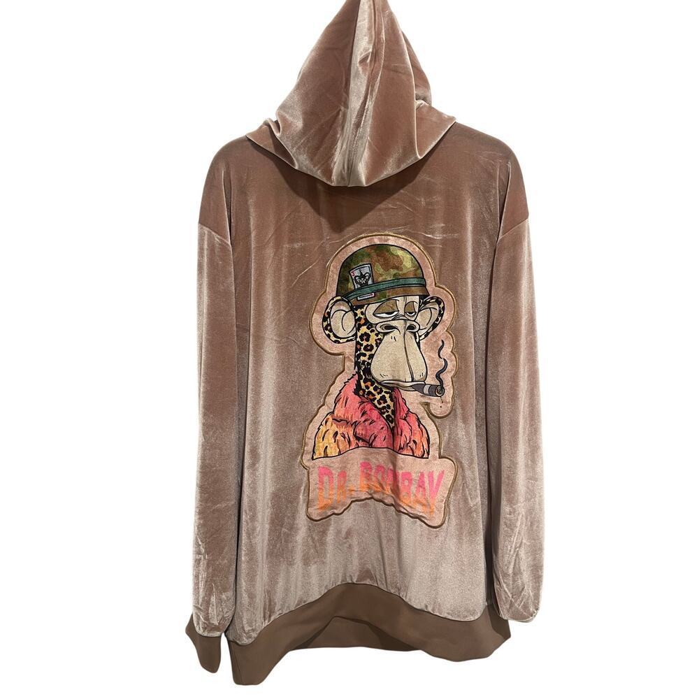 Death Row Records "Dr. Bombay" Fleece Hoodie Sz. 3XL/3TG - Picture 2 of 3